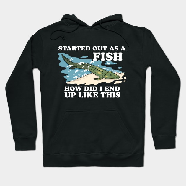 Started Out As A Fish How Did I End Up Like This Hoodie by dumbshirts